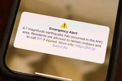 Locals are urged to stay inside following the earthquake in New York